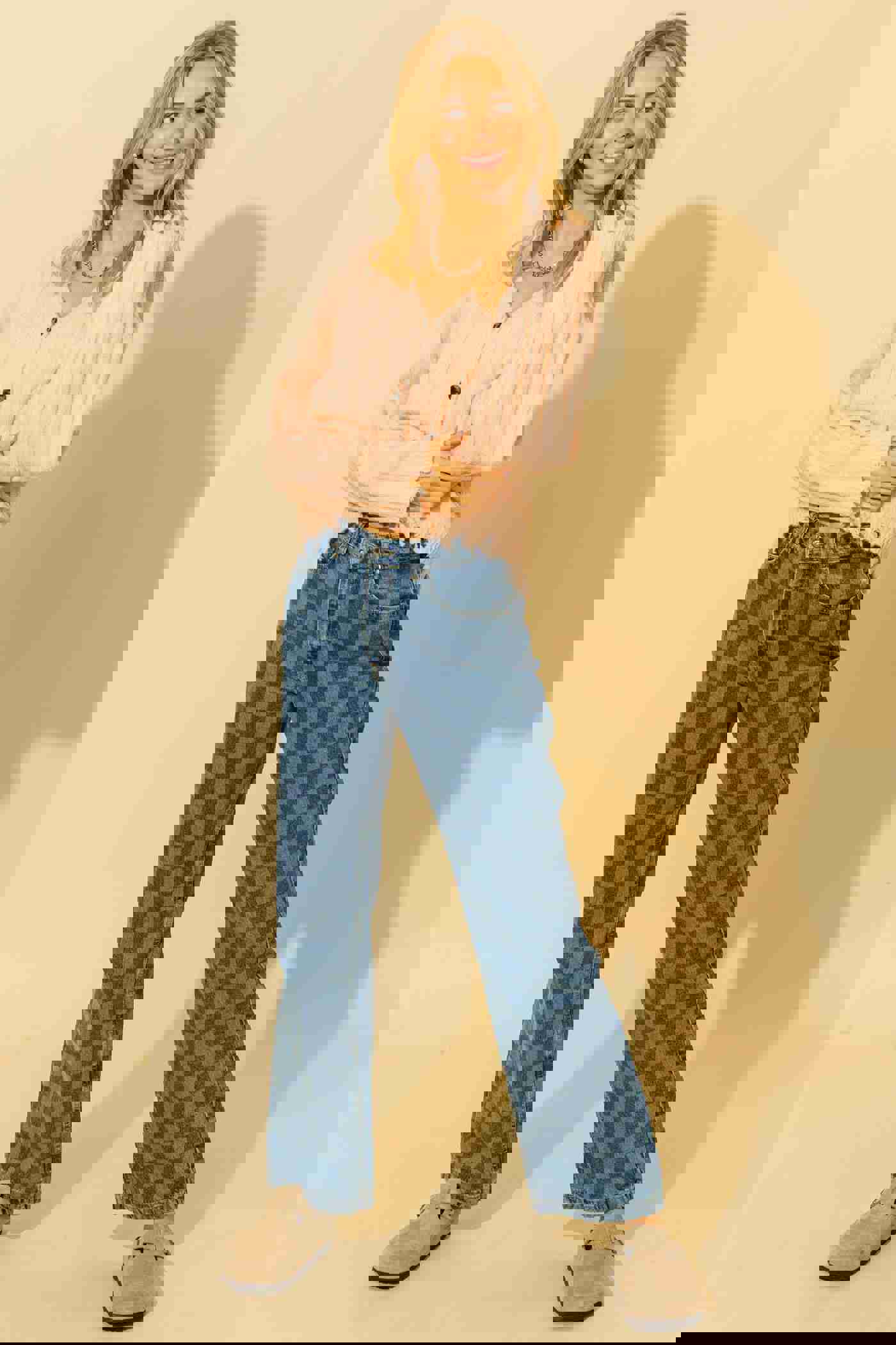 Pink Dark Beauty Button Up Distressed Cardigan