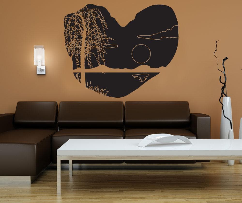 Vinyl Wall Decal Sticker Cave Sunset #OS_DC683 - Removable & Easy to Apply