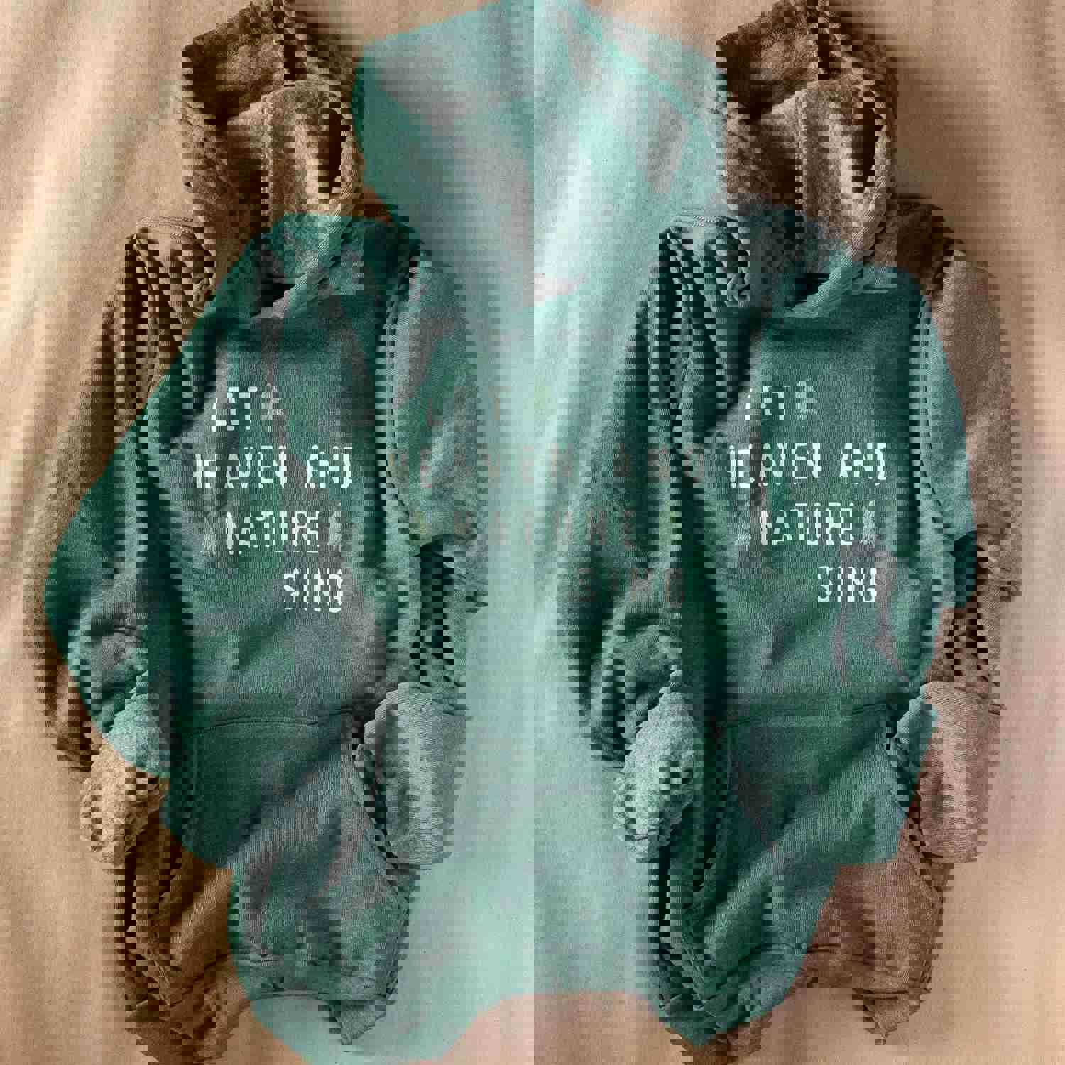 Heaven & Nature Hoodie - Heather Forest Green