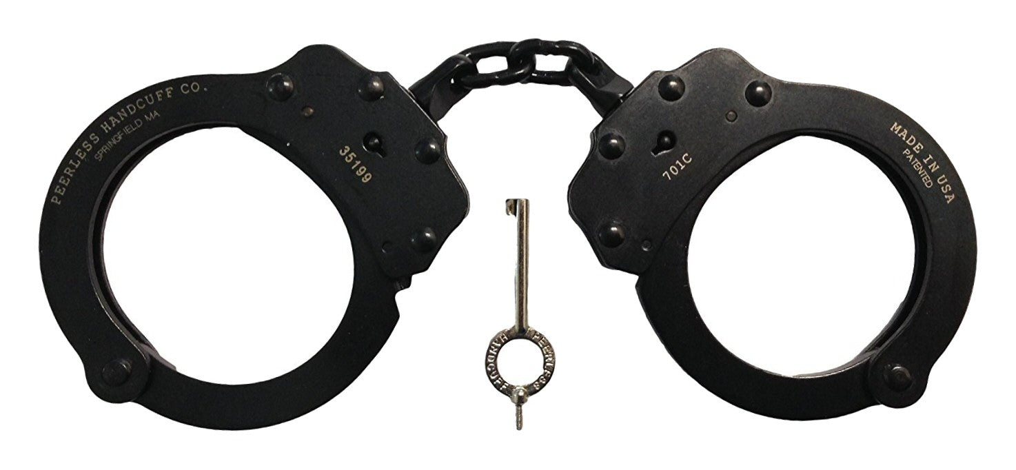 Peerless Model 701 Chain Link Handcuff - Black Oxide Finish
