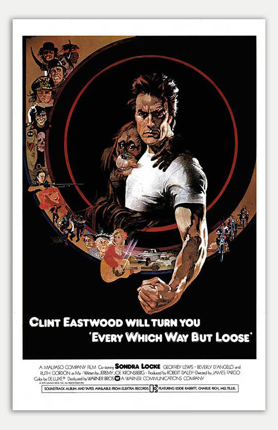 Every Which Way But Loose - 11 x 17 Movie Poster (1978 Reprint)