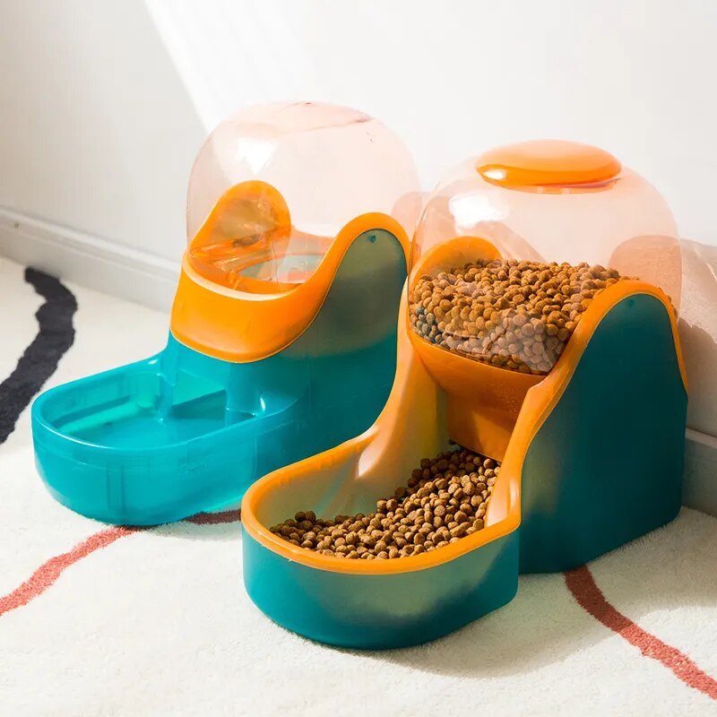 3.8L Automatic Pet Feeder and Water Fountain for Dogs and Cats