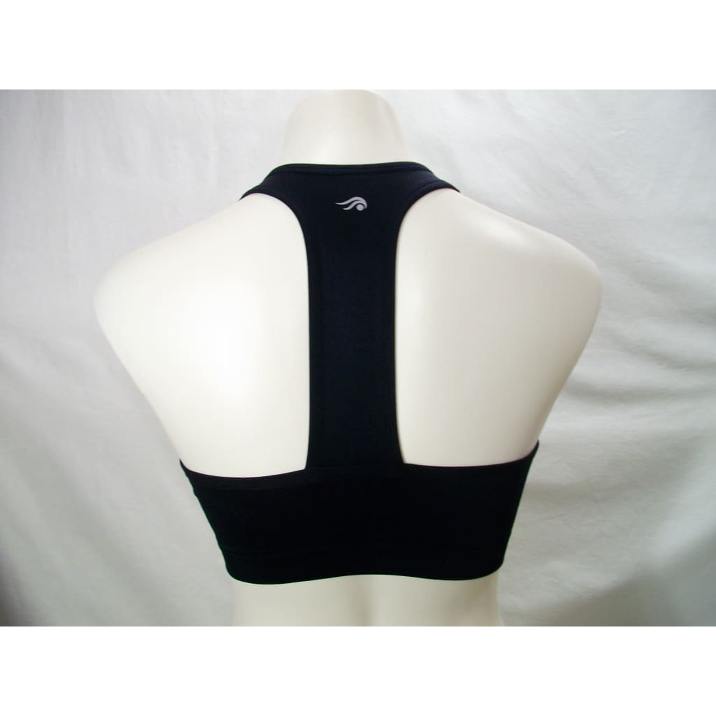 Ideology Low-Impact Racerback Wire Free Sports Bra - Medium Black