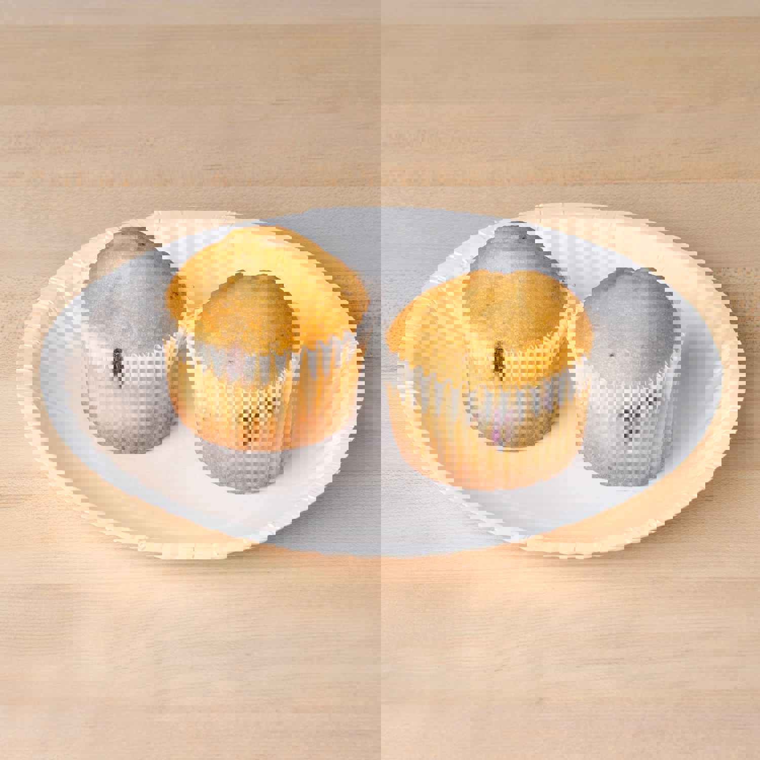 [Case of] 6 Inch Disposable White Uncoated Plates, Decorative Craft Paper Plates