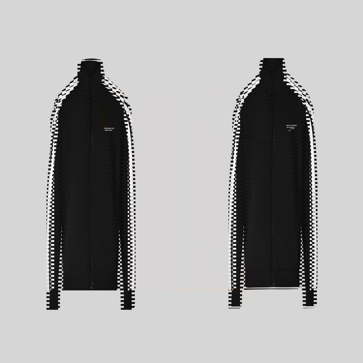 BOREALIS BLACK SPORT JACKET - Women's Double Face Dot Fabric Jacket