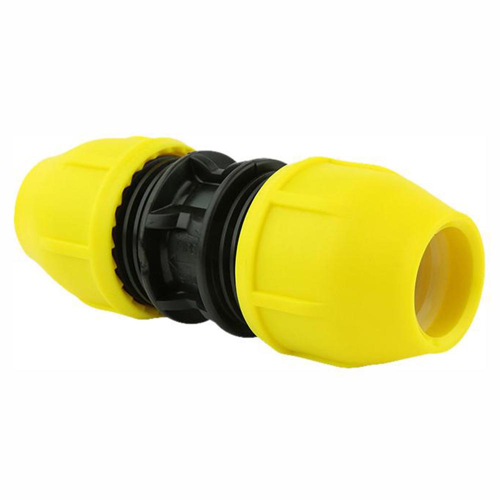 HOME-FLEX 1 IPS Underground Yellow Poly Gas Pipe Coupler