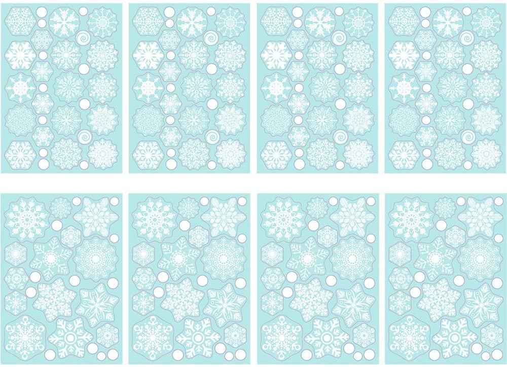 TMCCE 232 Piece Christmas Snowflake Window Decal Stickers - Xmas Holiday Decorations