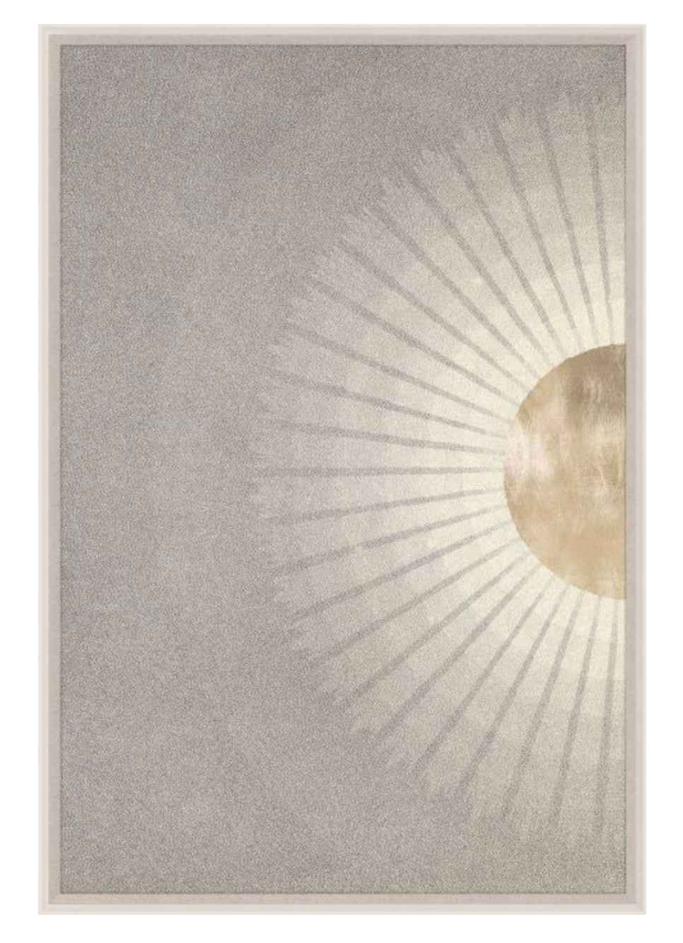 Natural Curiosities Solaris Art - Minimalist Gold Leaf Design