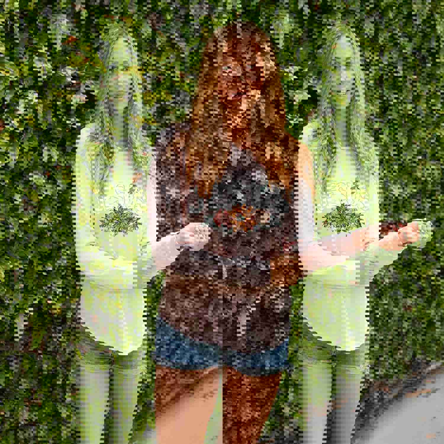 Jesus Retro Floral Christian Hoodie