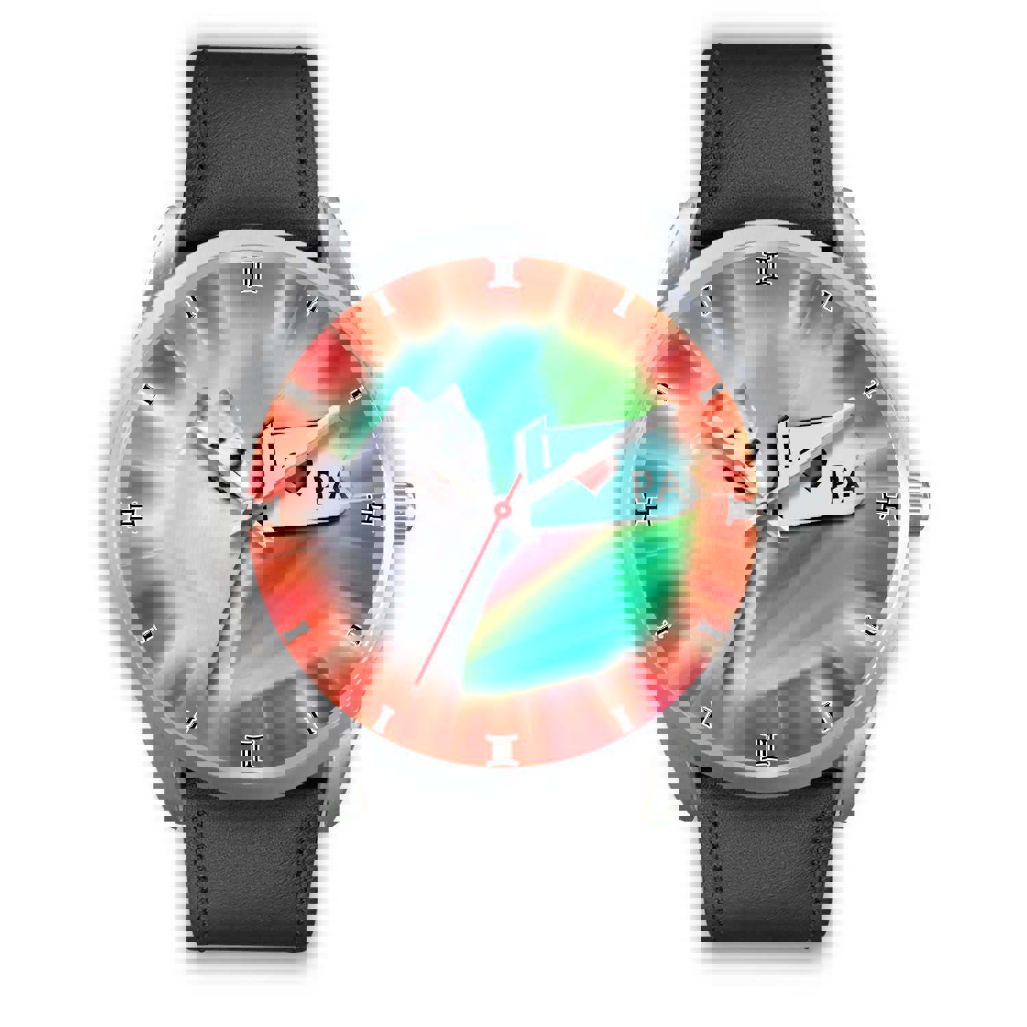 Cheerful American Eskimo Dog Pennsylvania Christmas Special Wrist Watch