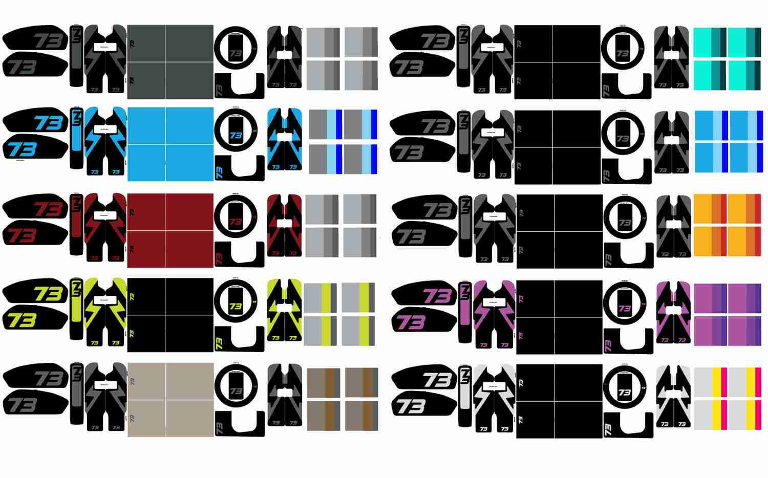 Super 73 Adventure Series Replica Decal Kit for Rx/S2 Bikes