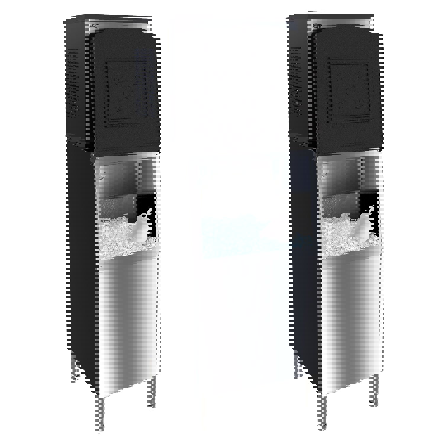 25 in. Stainless-Steel Commercial Air-cooled Modular Ice Maker with Full Cube Production, 315lbs/24h