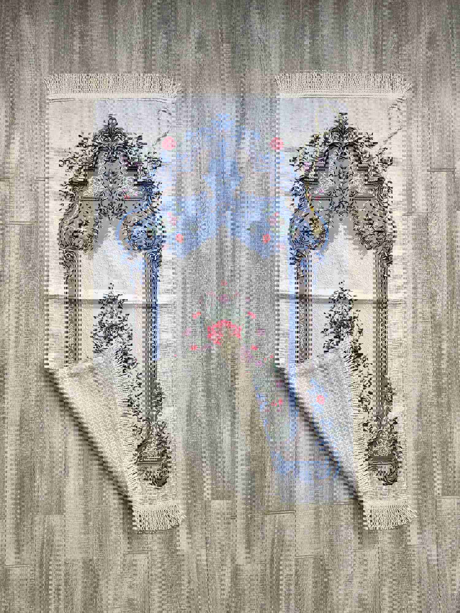 Lux Masjid Sultanahmet Prayer Mat | Premium Prayer Rug with Tasbih | Wedding & Islamic Gift