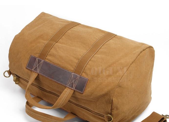 Men's Waxed Canvas Weekender Bag - Durable Travel & Overnight Bag