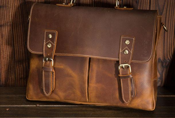 Genuine Leather Messenger Bag for Men - Stylish & Durable Crossbody Sling Bag