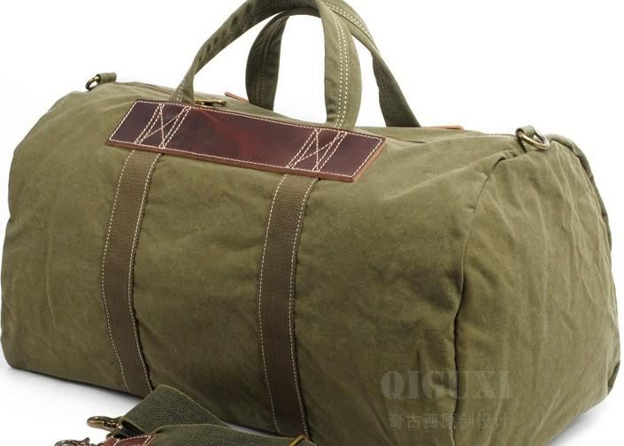 Men's Waxed Canvas Weekender Bag - Durable Travel & Overnight Bag
