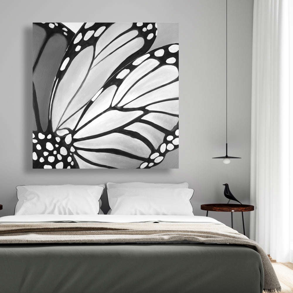 Monarch Wings Closeup - Fine Art Gallery Wrapped Canvas 16x48
