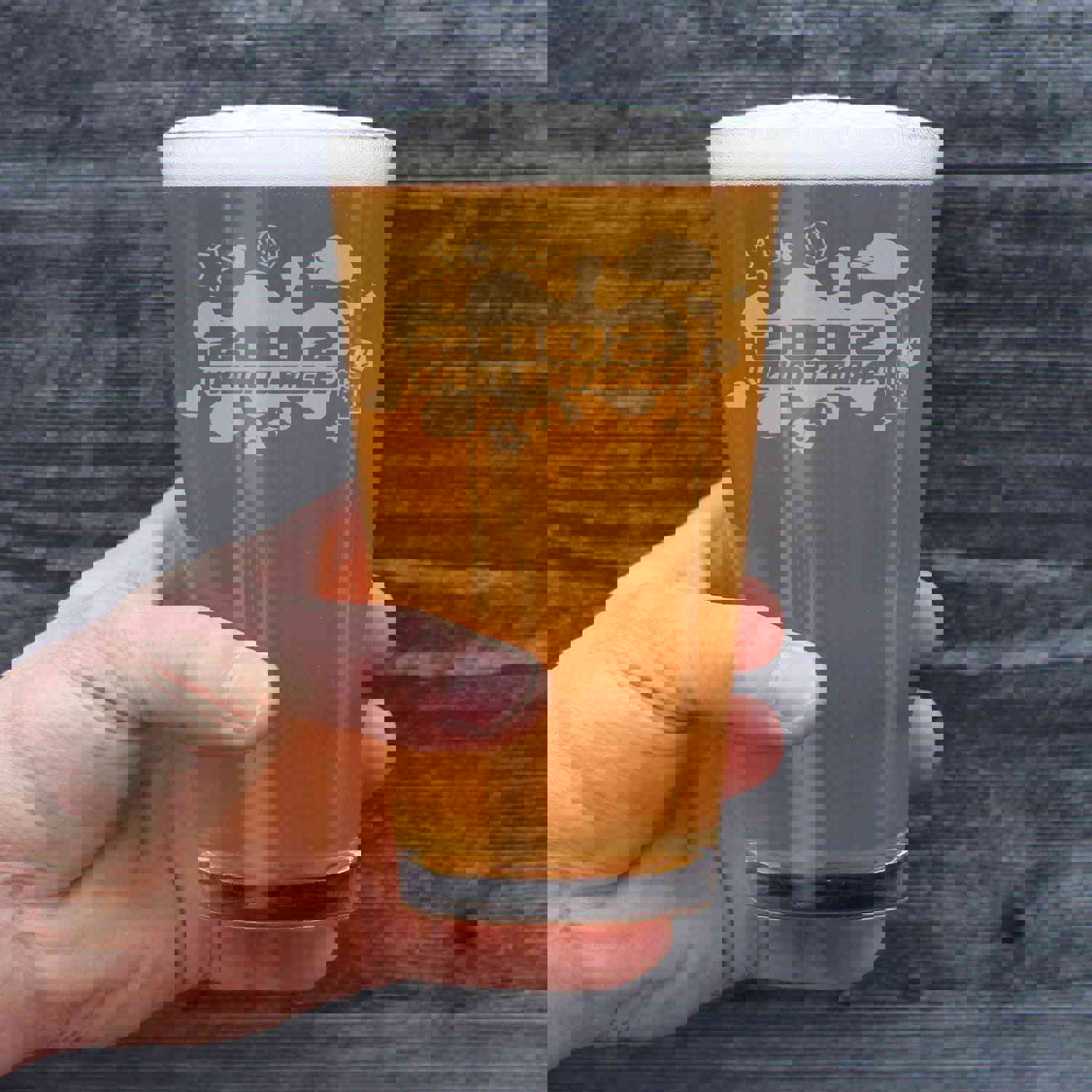 Vintage 2002 - 16 oz Pint Glass for Beer - 22nd Birthday Gift for Men & Women