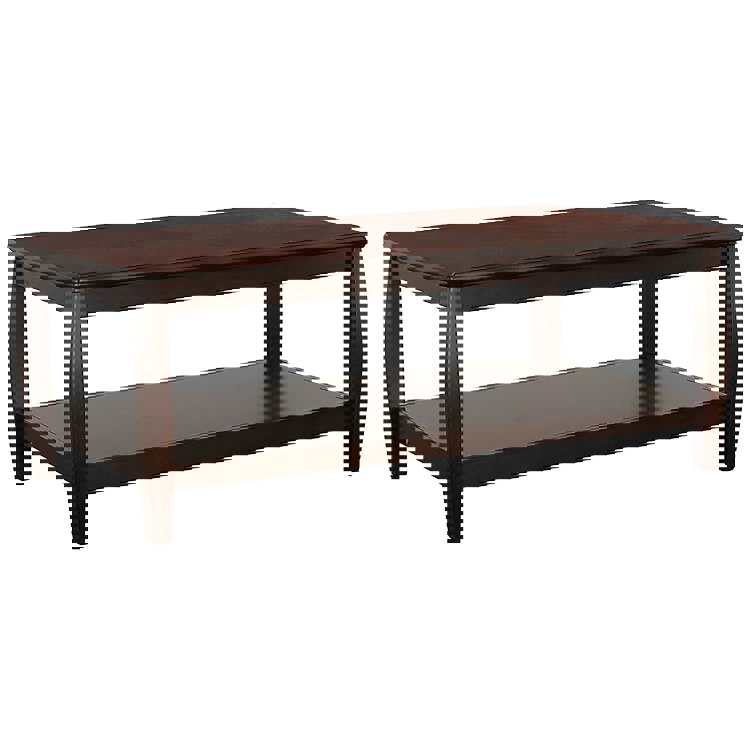 Dixon Rectangular Coffee Table with Lower Shelf in Espresso Finish