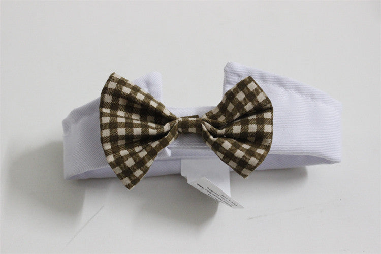 Hot Sales Red Cotton Dog Bowtie Collar for Wedding and Holiday Decoration
