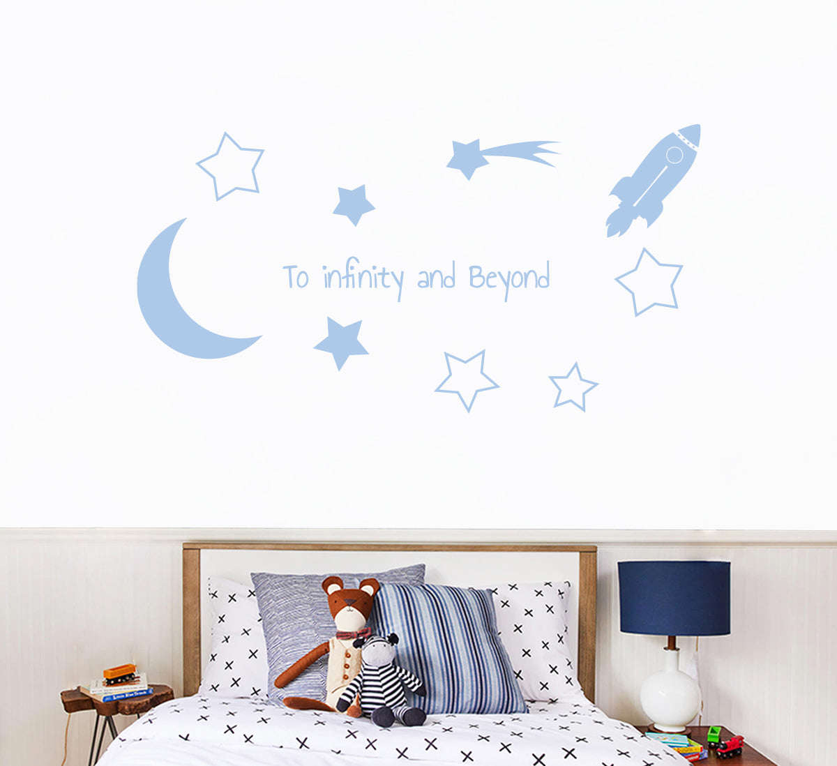 Toy Story TO INFINITY AND BEYOND Wall Sticker Decal Stencil Silhouette ST421