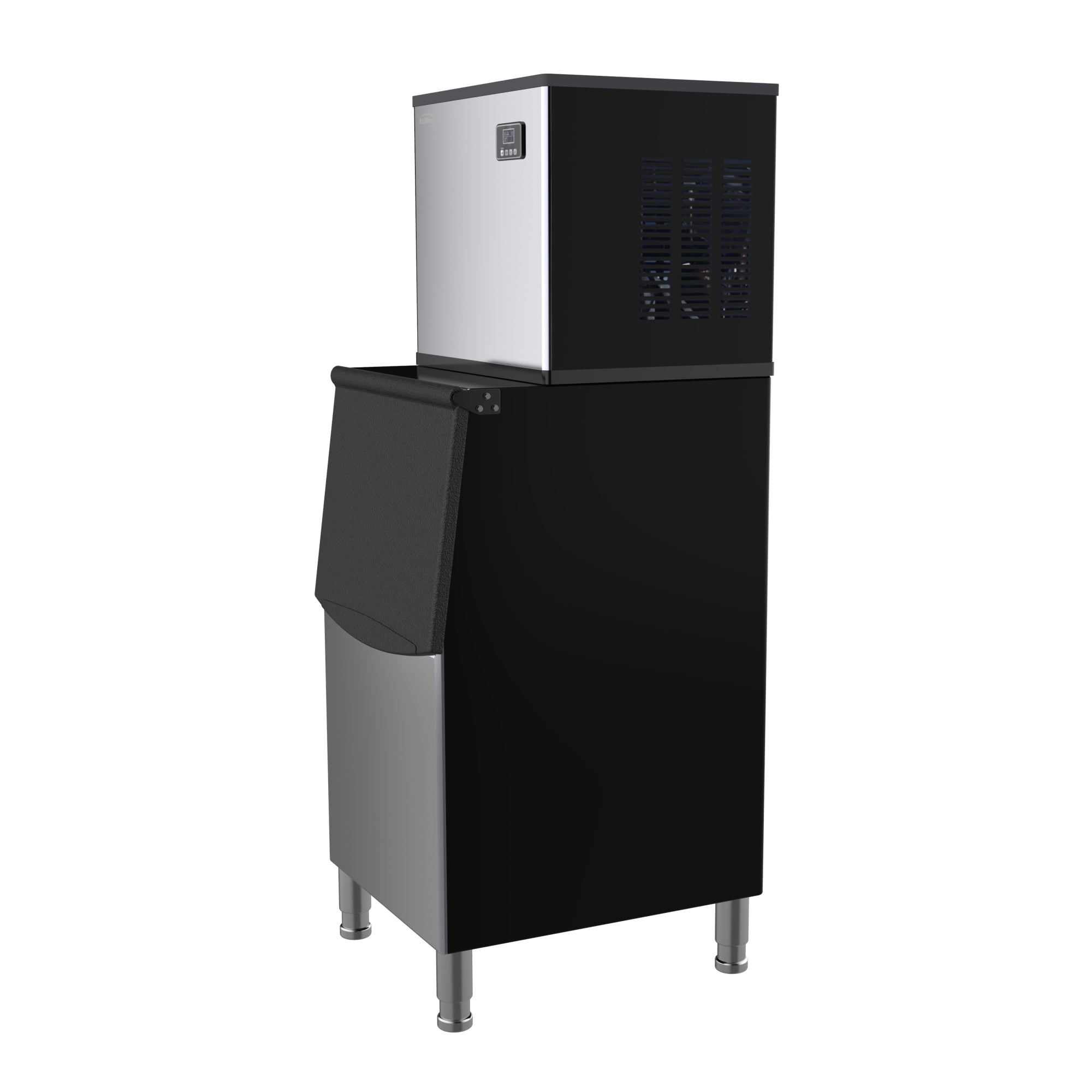 25 in. Stainless-Steel Commercial Air-cooled Modular Ice Maker with Full Cube Production, 315lbs/24h