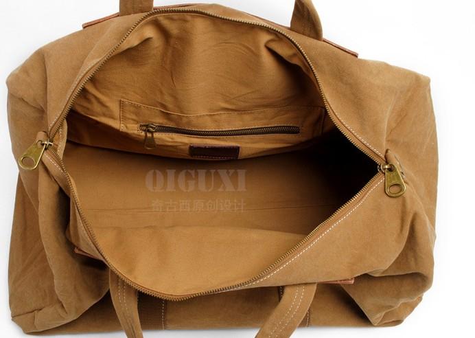Men's Waxed Canvas Weekender Bag - Durable Travel & Overnight Bag