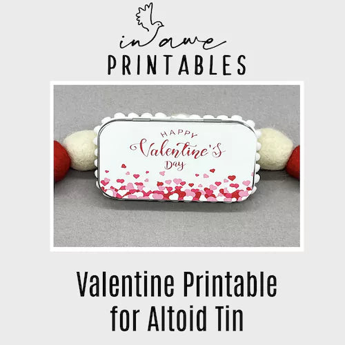 DIY Valentine Heart Confetti Craft Kit - Instant Digital Download for All Ages