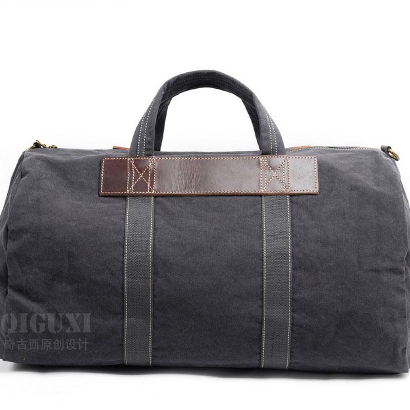 Men's Waxed Canvas Weekender Bag - Durable Travel & Overnight Bag