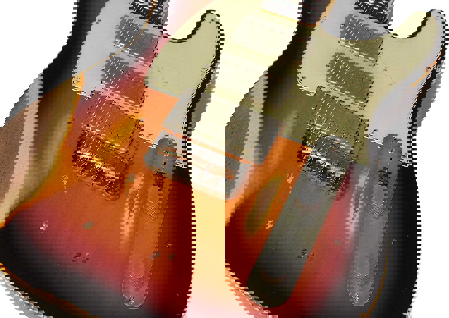 Nash T-3HB Guitar with Lollar Imperials, 3 Tone Sunburst, Heavy Aging