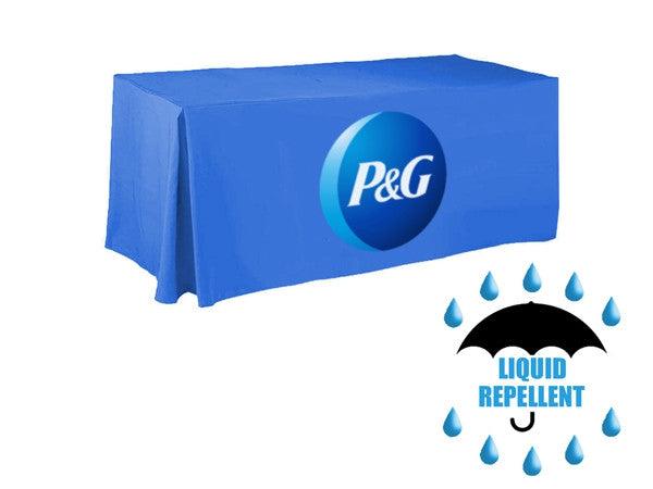 5 Custom Printed Liquid Repellent Fitted Table Cover - Front Panel Print