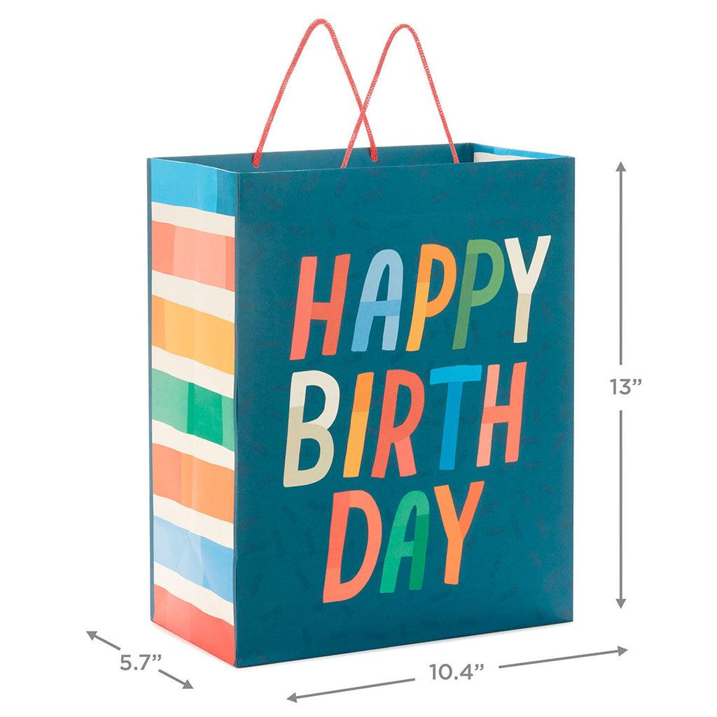 Hallmark 13 Happy Birthday on Blue Large Gift Bag