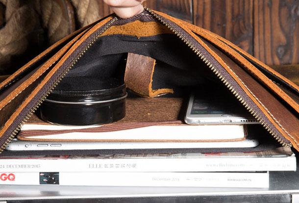 Genuine Leather Messenger Bag for Men - Stylish & Durable Crossbody Sling Bag