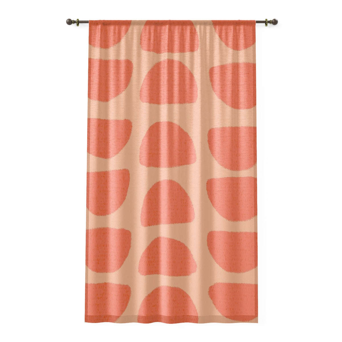 PEACHY KEEN - SHEER Window Curtain