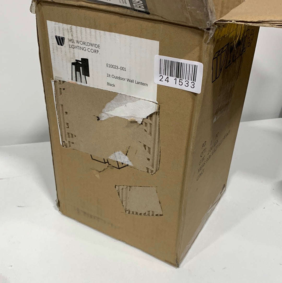 Worldwide Lighting Outdoor Wall Lamp 11 Height Light Fixtures 1-Light Outside Wall-Mount Matte Black Finish Sconce Lantern Porch Lamp Waterproof-Edisto Collection