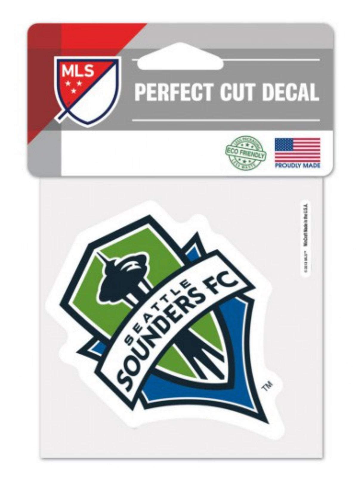 Seattle Sounders FC MLS WinCraft Perfect Cut Logo Decal / Bumper Sticker (4x4)