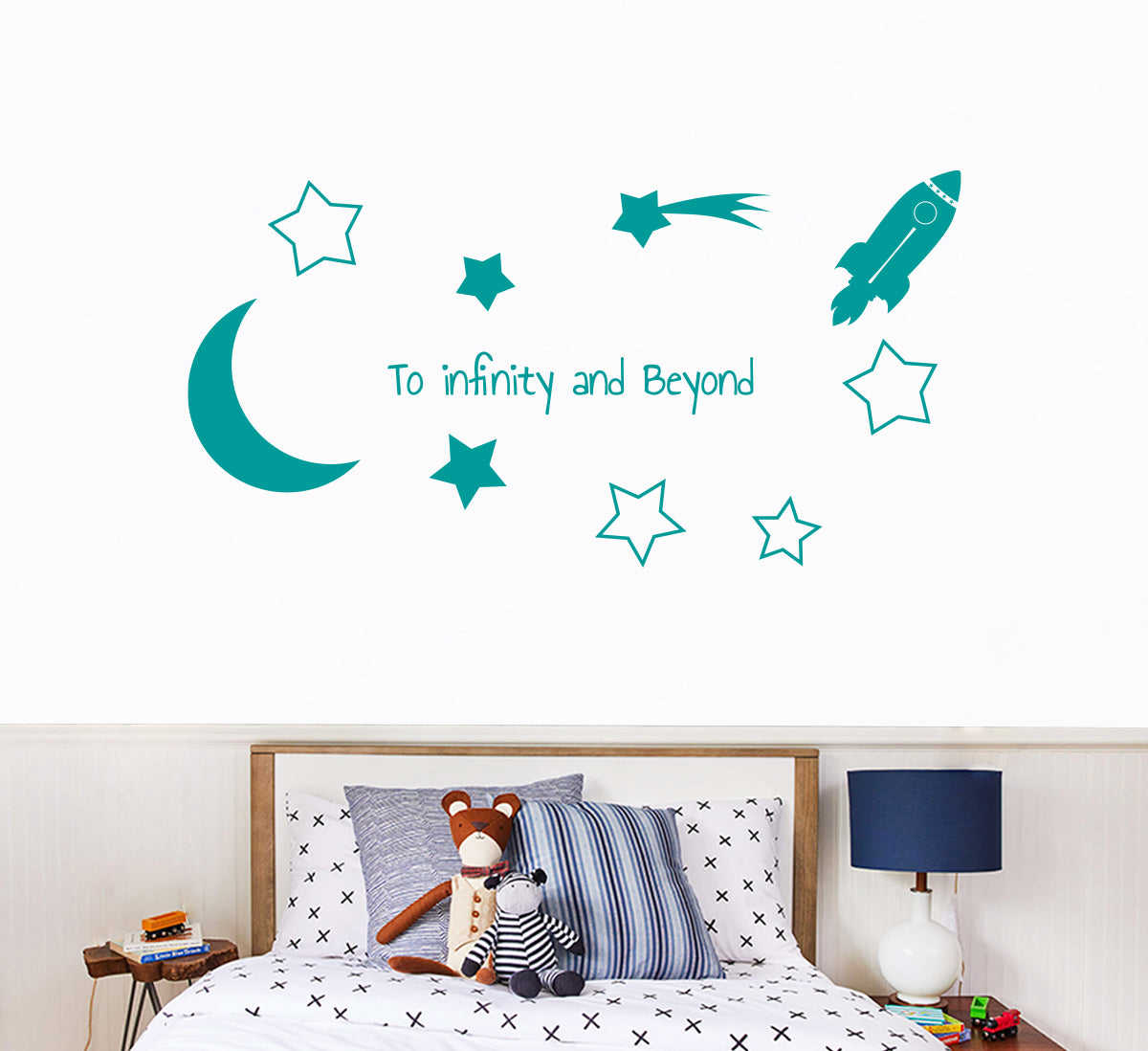 Toy Story TO INFINITY AND BEYOND Wall Sticker Decal Stencil Silhouette ST421