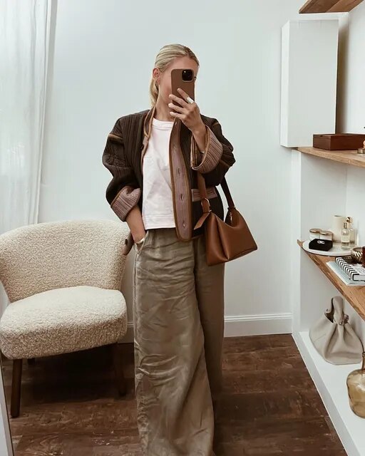 Casual Contrast Single Vreasted Jacket