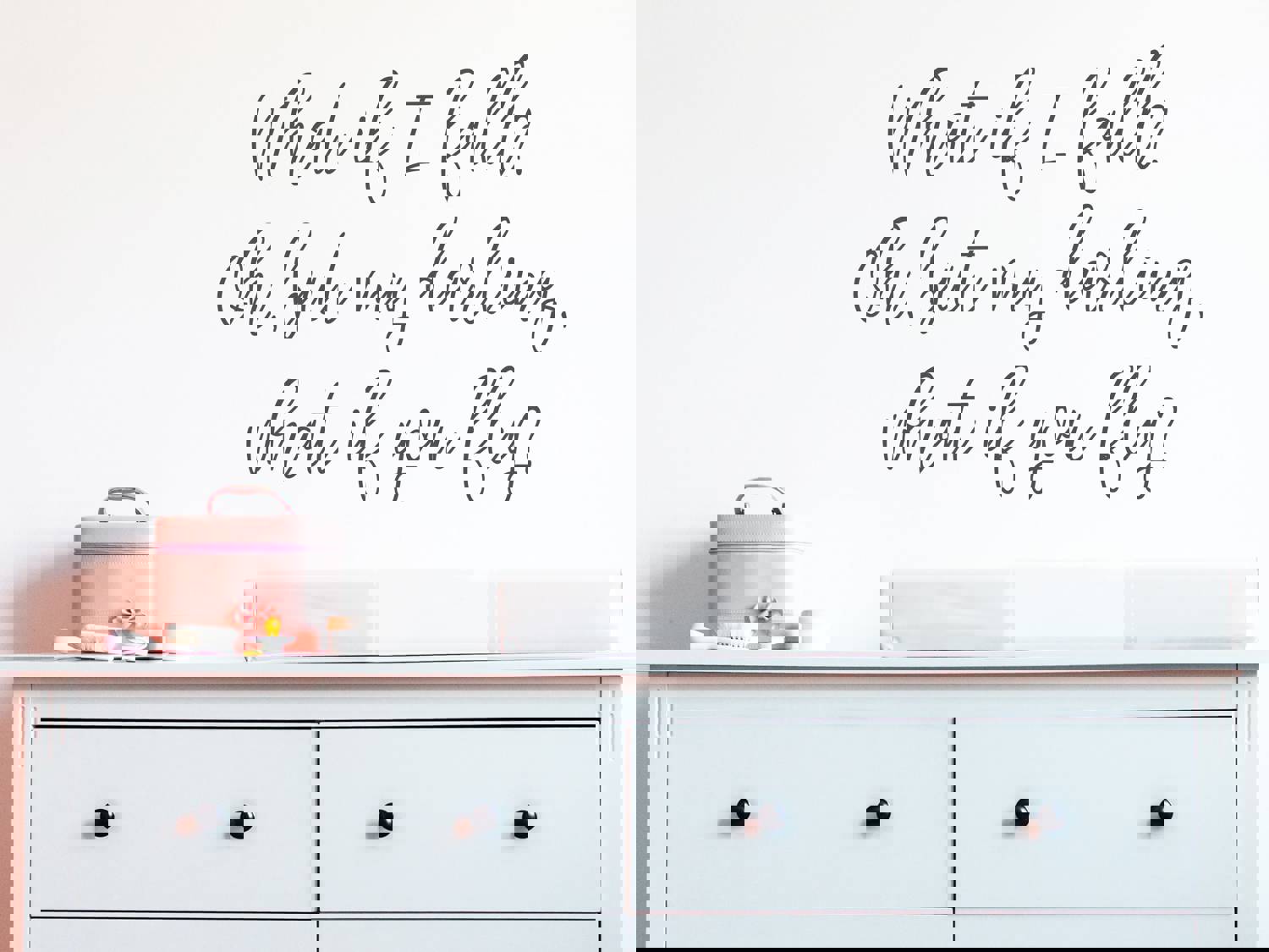 What If I Fall | Kids Room Wall Decal