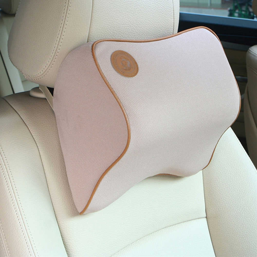 Car Headrest Neck Pillow - Memory Foam Support for Long Drives