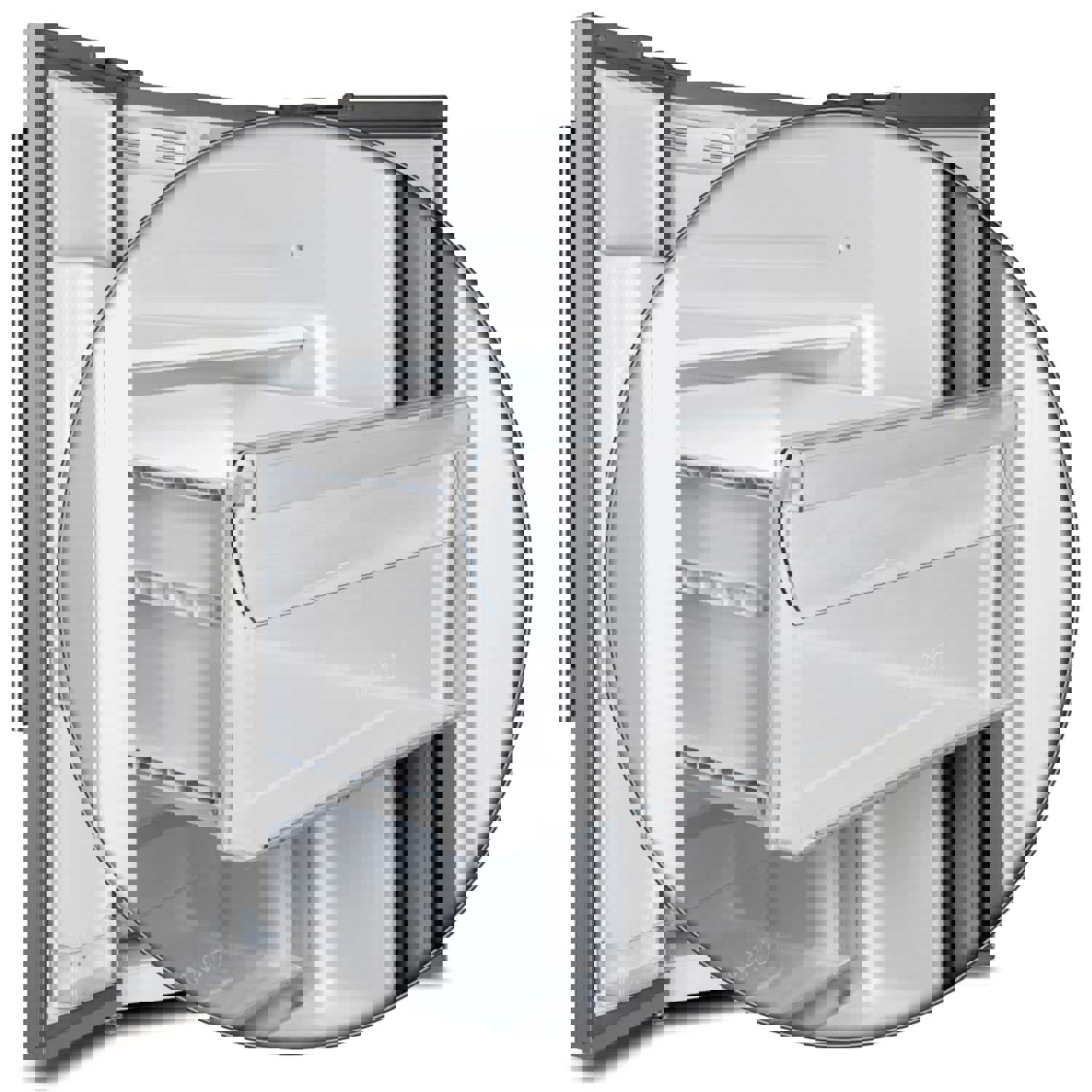 Forno Salerno 36 In. Side by Side 20 Cu.Ft. Stainless Steel Refrigerator with Ice Maker & Decorative Grill