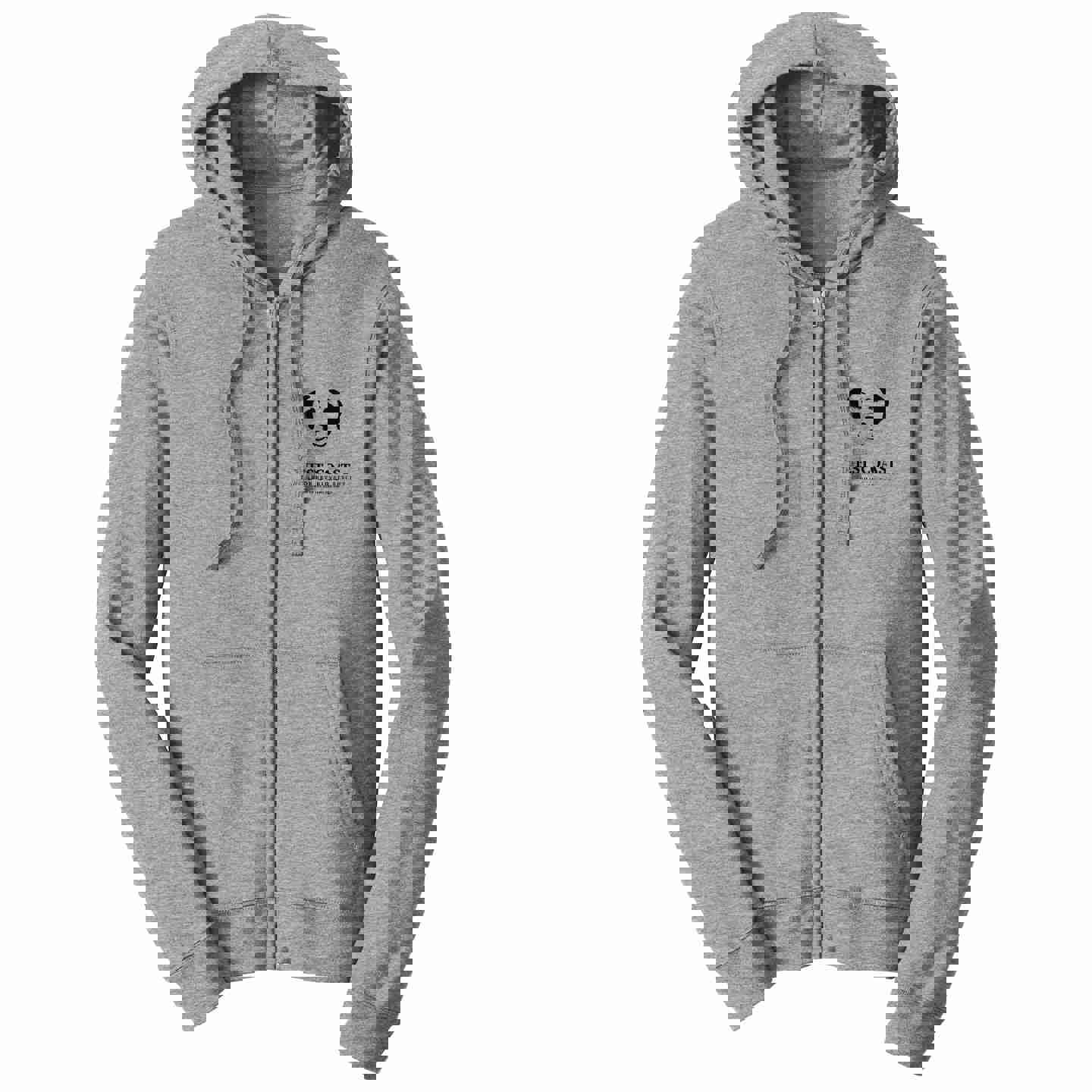 WCLRR Puppy Face Left Chest Logo - Unisex Full-Zip Hoodie