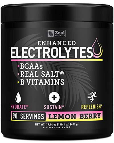 Zeal Naturals Electrolyte Powder Recovery Drink - Lemon Berry (90 Servings)