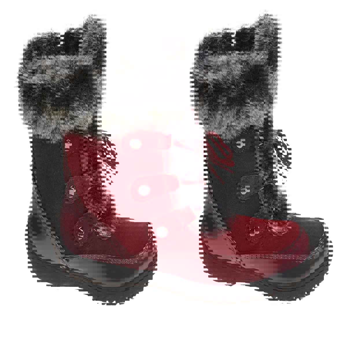 Sporto Minor Waterproof Suede Mid-Calf Boot with Faux Fur Trim
