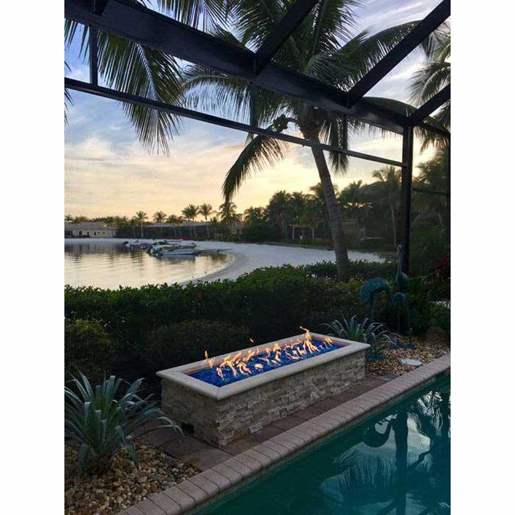 HPC 36 x 14 Rectangle Enclosure H-Burner Electronic Ignition Fire Pit