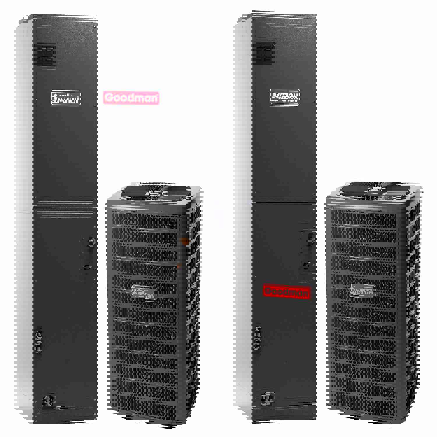 4 Ton Goodman Multi-Position Multi-Speed ECM Air Handler with TXV Central Air Conditioner System