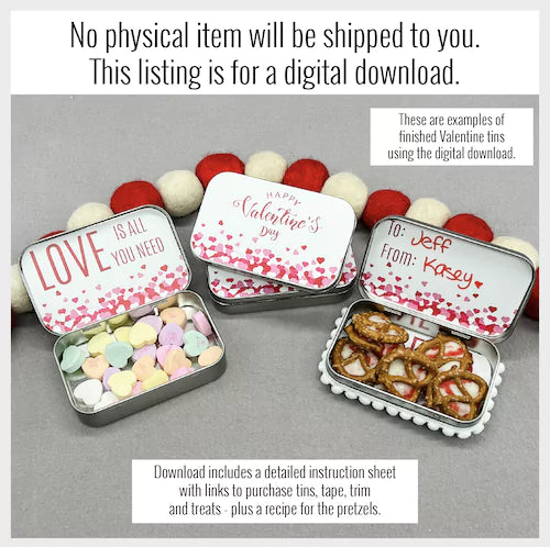 DIY Valentine Heart Confetti Craft Kit - Instant Digital Download for All Ages