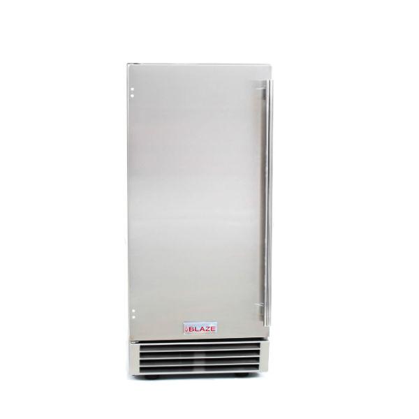 Blaze 15 Stainless Steel 50Lbs Outdoor Ice Maker with Gravity Drain BLZ-ICEMKR-50GR
