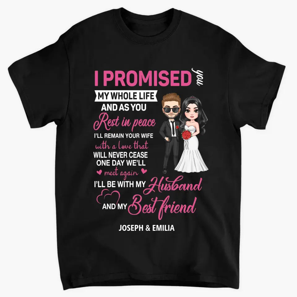 Personalized Custom T-shirt - Anniversary, Wedding Gift For Couple, Husband, Wife - Im In Love With All The Little Things