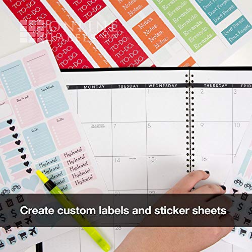 Online Labels Sticker Paper - 2,000 Sheets, White Matte, 8.5 x 11 Full Sheet, Inkjet/Laser Printer Compatible